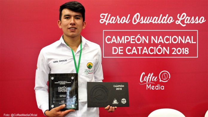 Harol Oswaldo Lasso Campeon Nacional de Catación