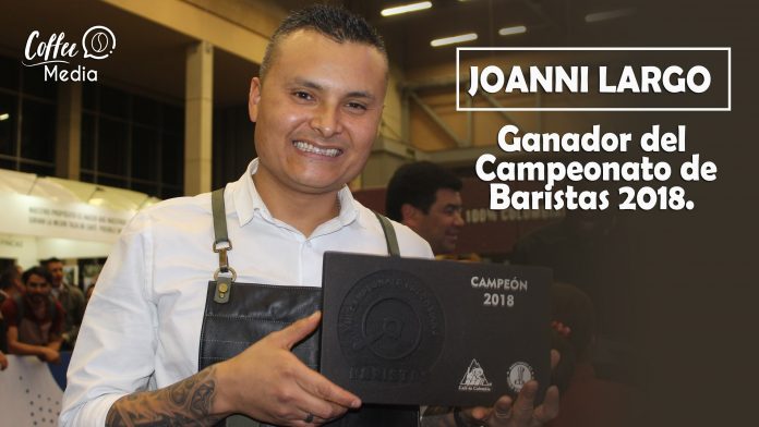 Joanii Largo Campeon Colombiano de Baristas 2018